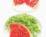 Une image de l'étape 4 de Tarte à la tomate /oignon nouveau.