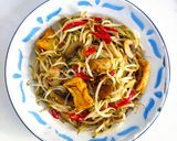 Foto langkah ke 7 dari resep Oseng Jamur Kancing Tahu Tauge.