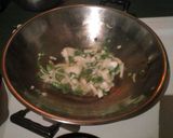 A picture of step 2 of Brad's green bean and yellow squash saute.