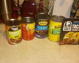 A picture of step 2 of Enchilada pie.