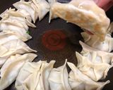 A picture of step 4 of Fried and Boiled Gyoza.
