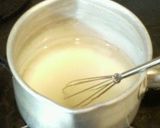 A picture of step 2 of Coffee and Milk Agar Jello.