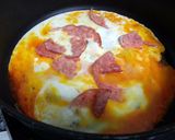 A picture of step 6 of Ham And Egg With Beans Breakfast.
