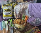 Foto langkah ke 8 dari resep Donburi Chicken Katsu Butter Rice with Tempura ala fusion Jepang Indonesia Western.