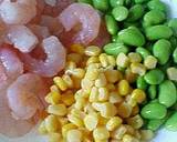 Shrimp, Edamame, and Corn Tempura Fritters