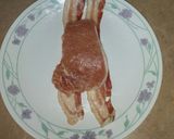 A picture of step 1 of My Bacon Wrapped Honey Glazed Pork Chops.