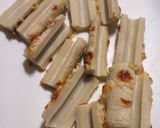 A picture of step 1 of Fried Chikuwa with Pickled Red Ginger Isobe Age.