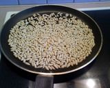 A picture of step 1 of Pesto alla Genovese Made with Roasted Pine Nuts.