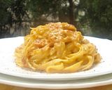 A picture of step 16 of Tomato Carbonara With Plenty Of Bacon.
