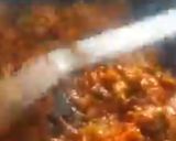 A picture of step 8 of Chinese macaroni.