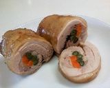 A picture of step 7 of Quick Chicken Roll Using a Microwave.