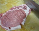 A picture of step 2 of Non-Deep Fried and Easy Tonkatsu Pork Cutlets.