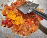 A picture of step 6 of Baingan Bhaji.