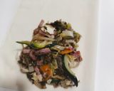 Foto del paso 4 de la receta Triángulos de verduras con masa filo