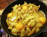Krumplis - szalonnás - tojásos vacsora/reggeli recept fázis 3 fotója