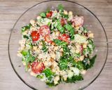 A picture of step 2 of Quinoa salad.