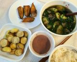 Hình bước làm 4 của món Canh cua rau đay mướp