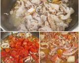 A picture of step 3 of Busiate with Seafood.