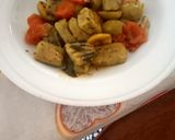 Foto del passaggio 7 della ricetta Gnocchi di piselli con pomodorini e rucola