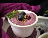 A picture of step 4 of Blueberry Shrikhand.