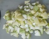 A picture of step 2 of Lauki aloo curry or lauki aloo rassewala.
