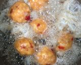 A picture of step 7 of Yam balls.