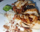Foto del paso 5 de la receta: Merluza a la plancha con verduritas al vapor y vinagreta envejecida de ajos confitados