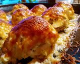 🌱🥔Spenóttal, krumplival töltött, búbos darált hús 🐖🧀 recept fázis 6 fotója