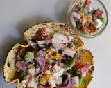 A picture of step 7 of Mayo Veg Papad Bowl.