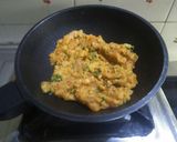 A picture of step 1 of Schezwan aloo roll.