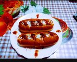 A picture of step 6 of Tasty vegetable rajma masala hot dog.