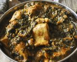 A picture of step 9 of Palak Chicken.