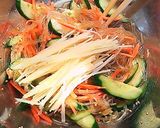 A picture of step 3 of Chinese-Flavored Ginger and Cellophane Noodles.