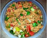 A picture of step 4 of Mike's Green Chile Chicken Chimmies.