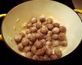 A picture of step 2 of Quick Meatball and Orzo Soup.