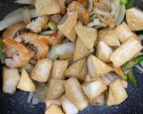 Foto langkah ke 3 dari resep Tahu udang ebi kecap.