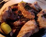 A picture of step 2 of Chicken Savoy.