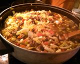 A picture of step 3 of grandma's vegetable beef soup.