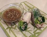 A picture of step 7 of Mandarin Chicken Spring Rolls.
