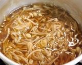 A picture of step 2 of Tofu with Nametake-style Enoki Mushroom Sauce.