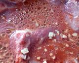 A picture of step 2 of pork shops in creamy white wine sauce.