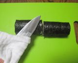 A picture of step 10 of Doll's Festival Seafood Futomaki Sushi Rolls with Nanohana.