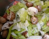 A picture of step 6 of Cream Soup Of Salmon Balls, Chinese Cabbage And Mushroom.