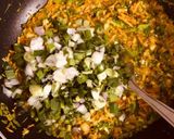 A picture of step 2 of Fresh turmeric sabzi.