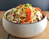 A picture of step 9 of Stir-Fry Noodle Salad.