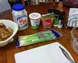 A picture of step 1 of Baked potato salad.