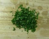 A picture of step 3 of Fragrant Shiso, Chikuwa Fish Stick and Nori Seaweed Fried Morsels.