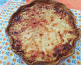 Foto del paso 6 de la receta Quiche de salmón, puerros y queso crema