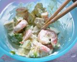 A picture of step 3 of Vietnamese Banh Mi Sandwich with Prawn and Avocado.