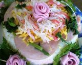 A picture of step 8 of Festive Ham Sushi for Girl's Day.